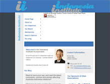 Tablet Screenshot of indonesia-institute.org.au